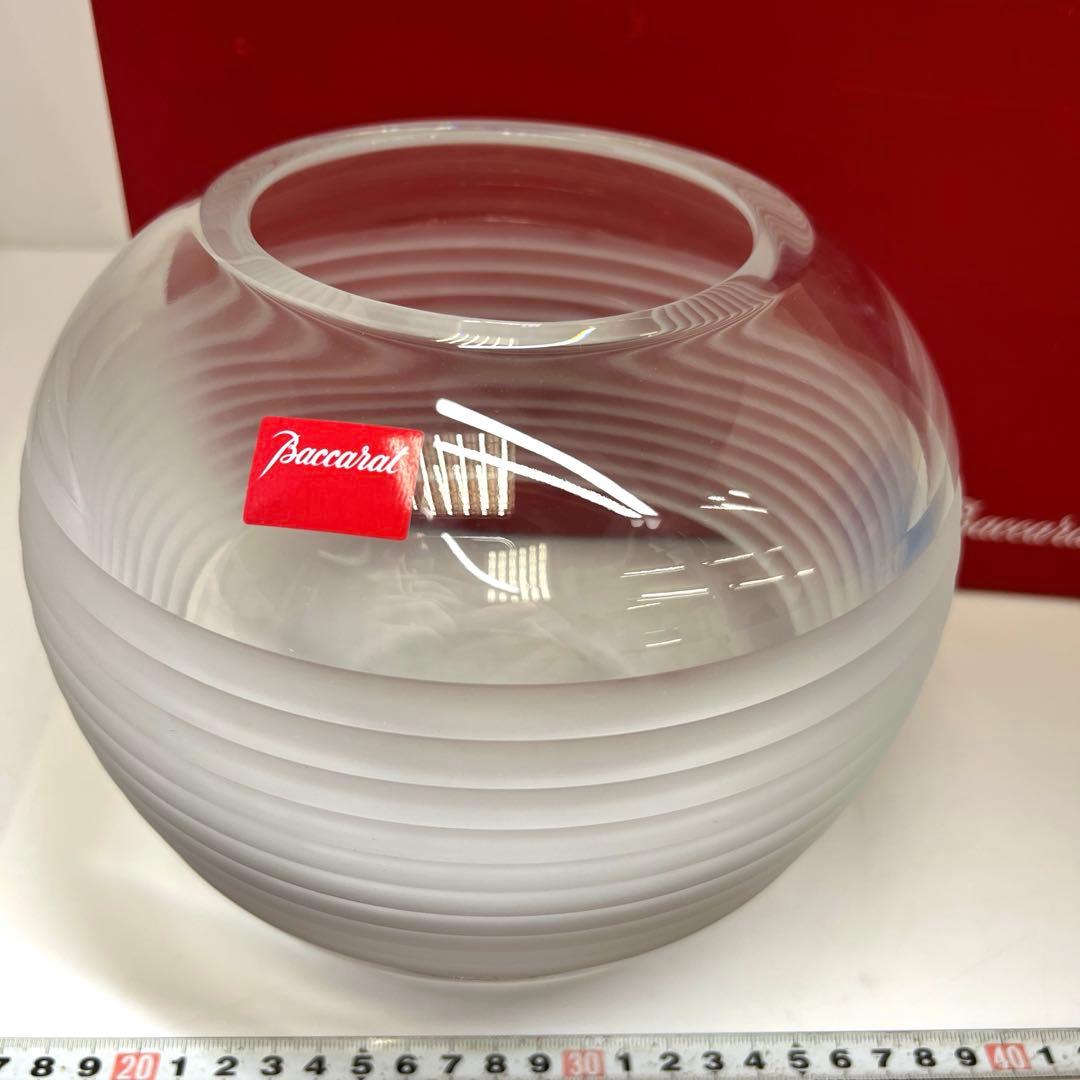 バカラ　大花瓶　共箱　高さ17.5㎝　東な7-1221☆1F