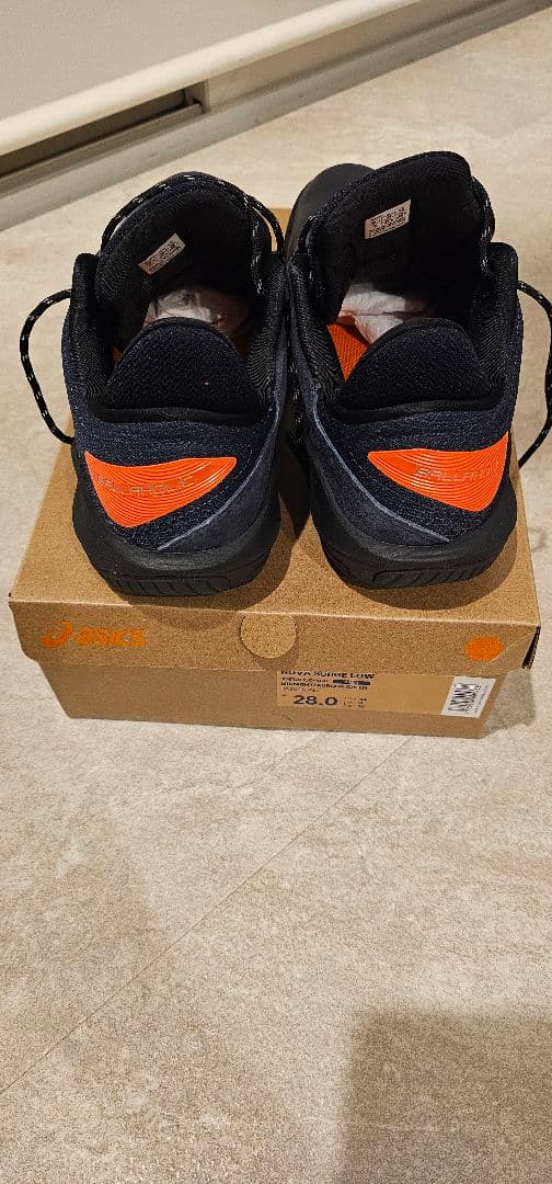 ボーラホリック×ASICS バスケットボールシューズ 28.0cm 黒/オレンジ