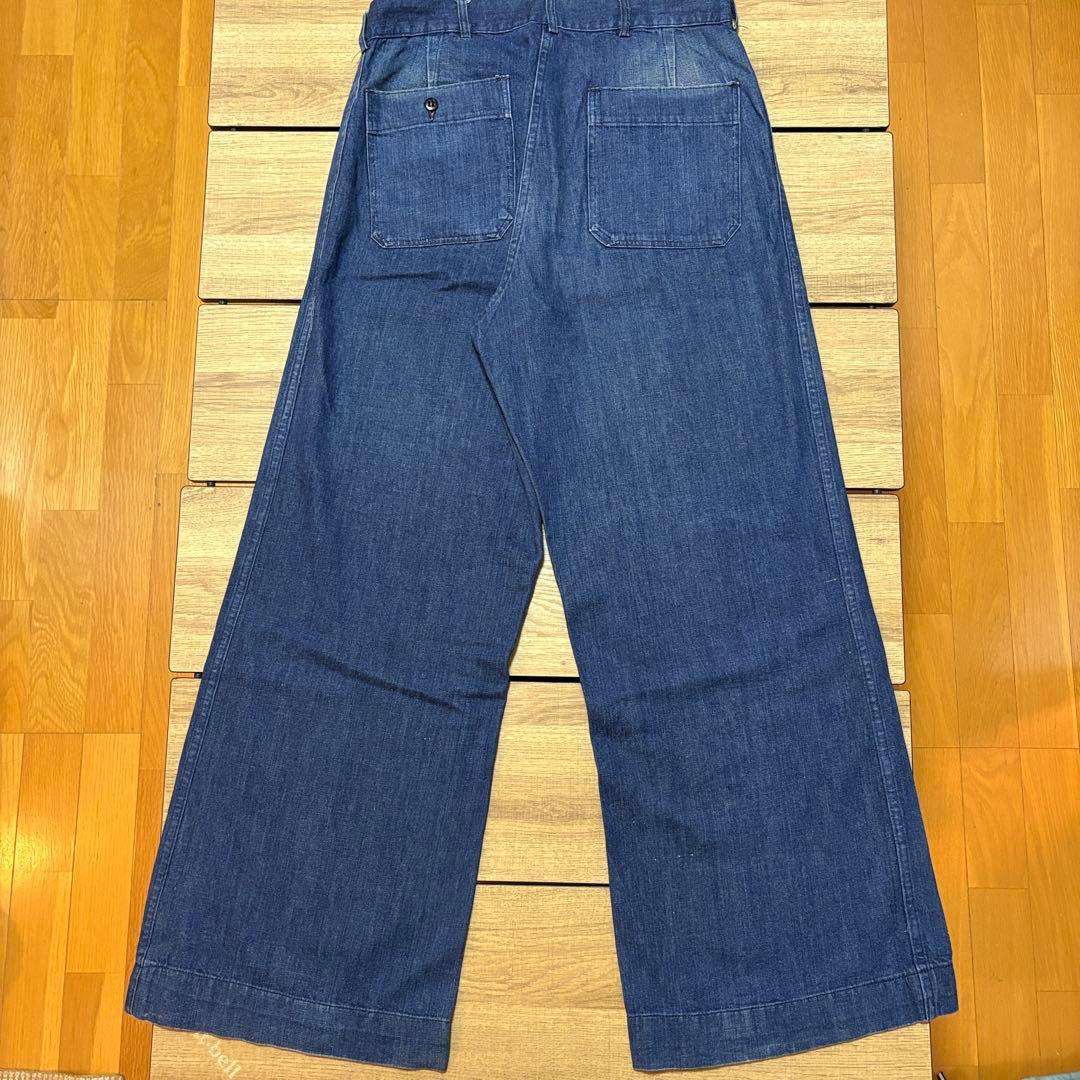US NAVY 50s デニムセーラーパンツ w32相当 希少 海軍 ジーンズ
