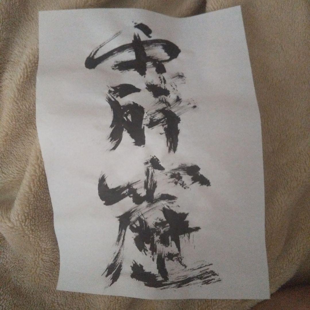 書アート   霹靂           100