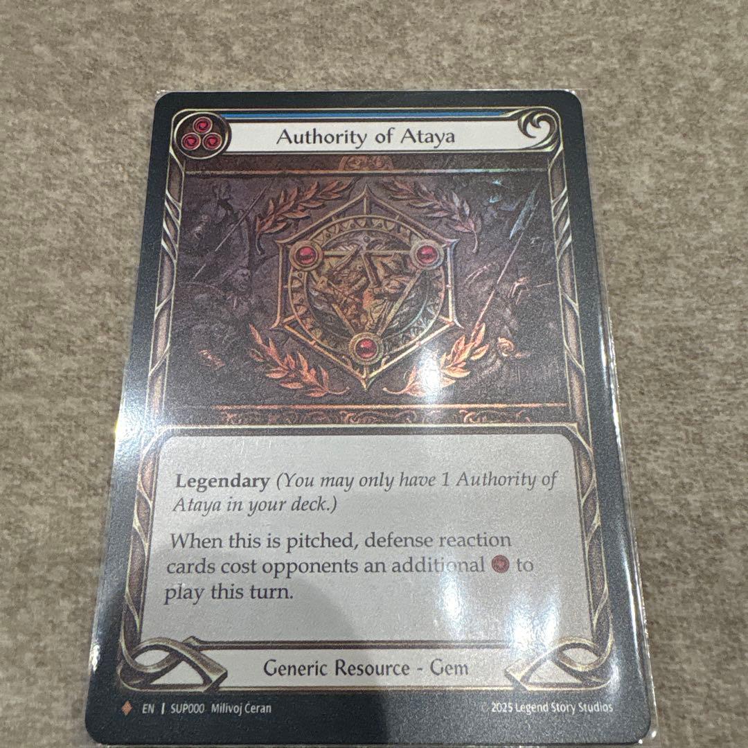 fab【RF】アタヤの威光 / Authority of Ataya 英語