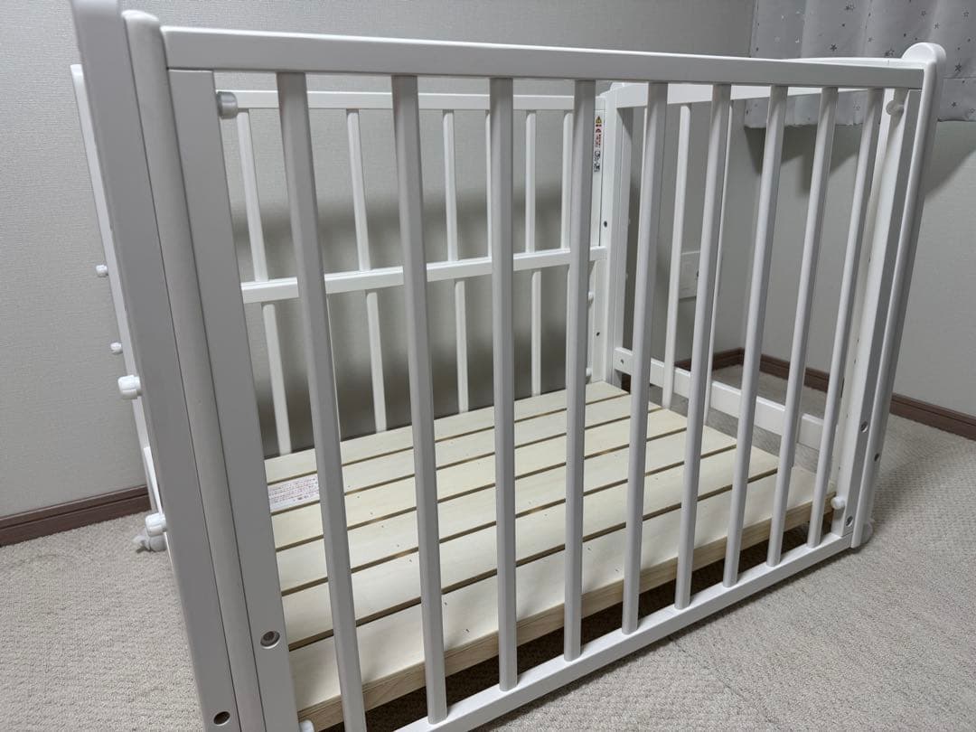 【極美品】ノモック ミニ Wオープンハイタイプ　ベビーベッド