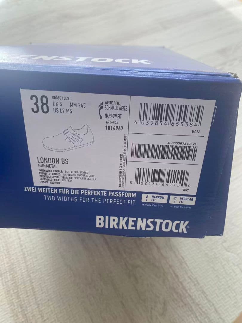 BIRKENSTOCK グレー サボサンダル 38