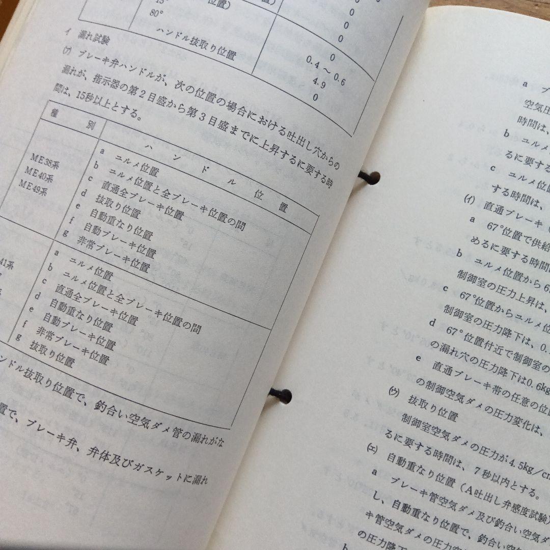 電車検修便覧 大阪鉄道管理局　昭和61年３月　書込み有　端折れ有