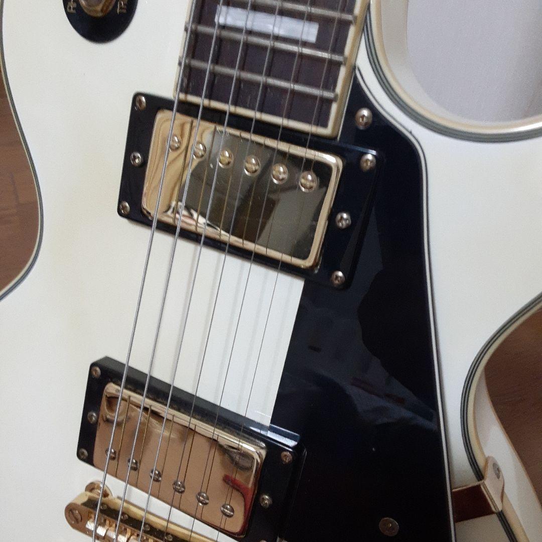 BUSKER'S BLC300ホワイトレスポールタイプエレキギター