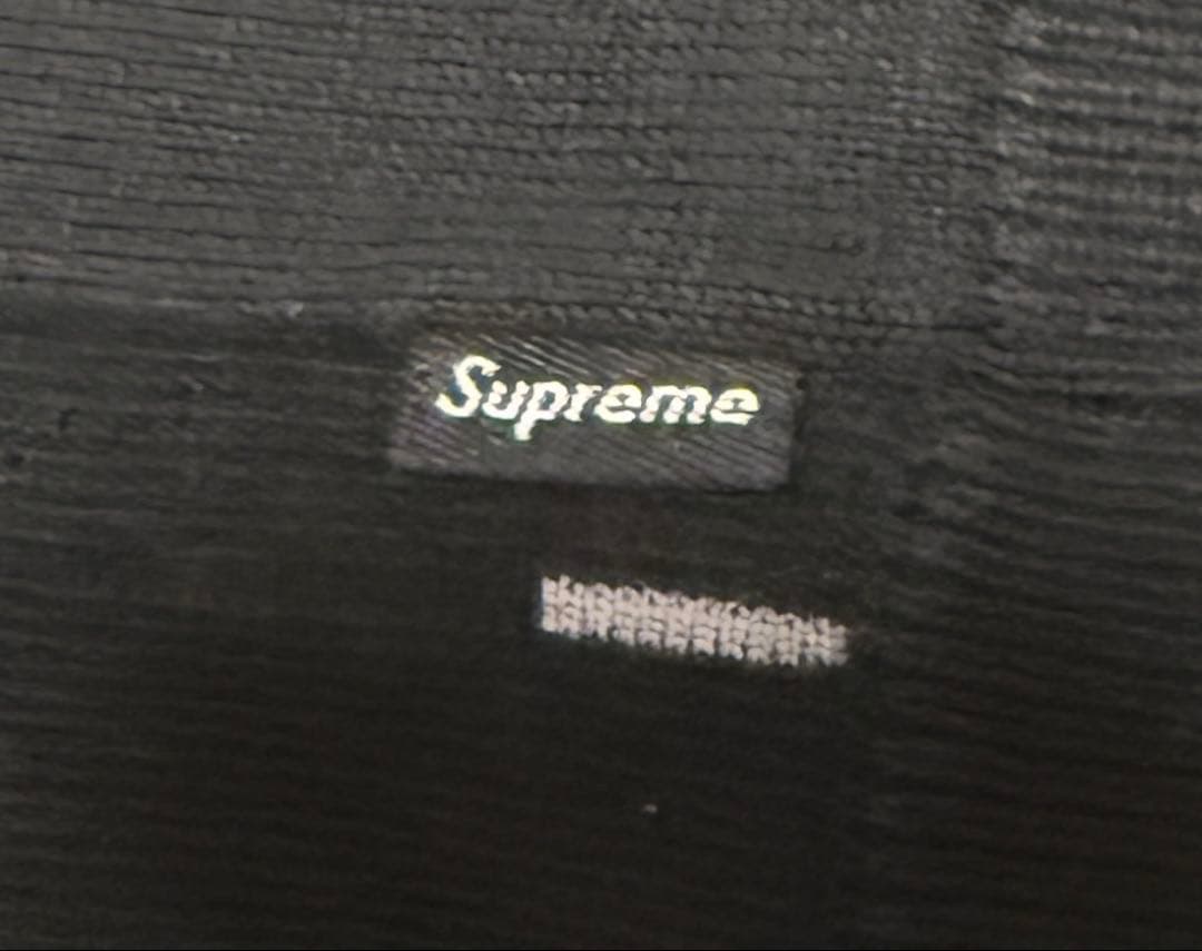 美品！Supreme Vertical Stripe Knit Polo 黒 L