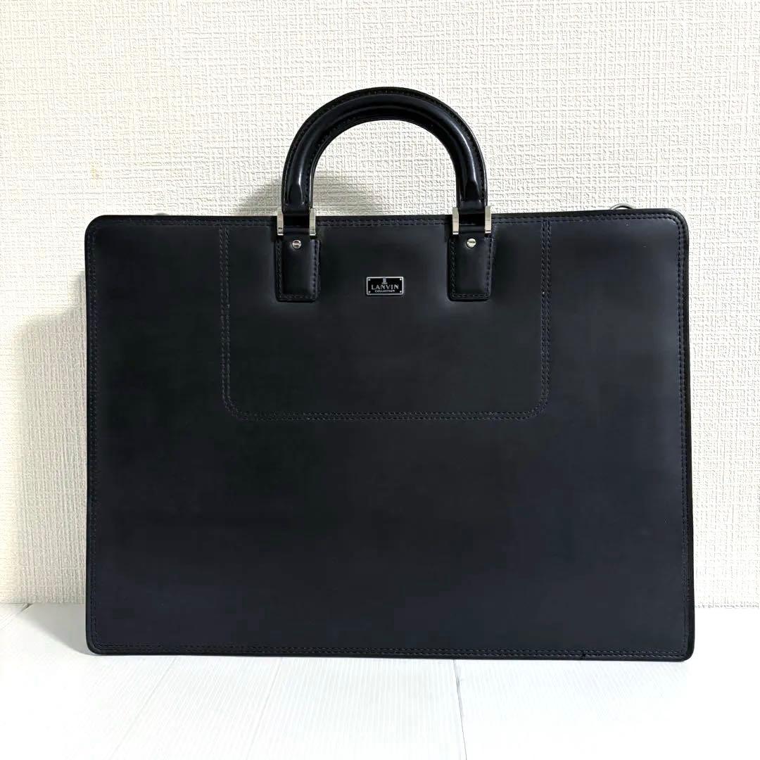 美品　日本製　半沢直樹　ブラック　ランバンコレクション　ビジネスバッグ