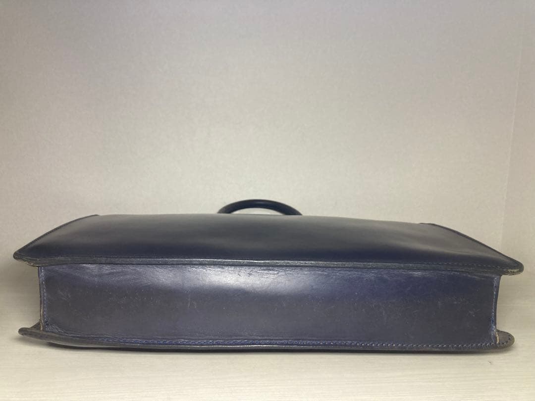 GLEN ライトウェイトブリーフケース ネイビー ブライドルレザー