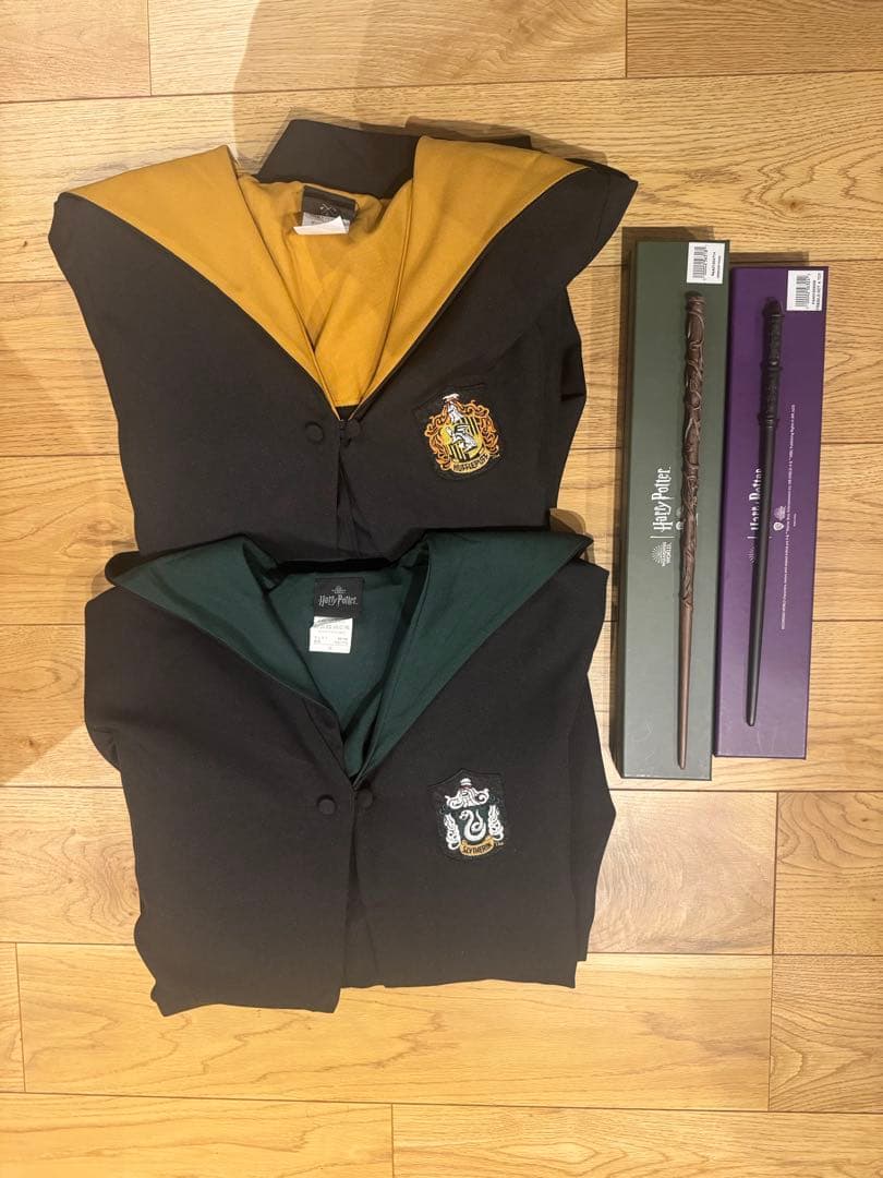 【使用一度のみ】【公式商品】ハリー・ポッター スタジオツアー　ローブ&杖のセット