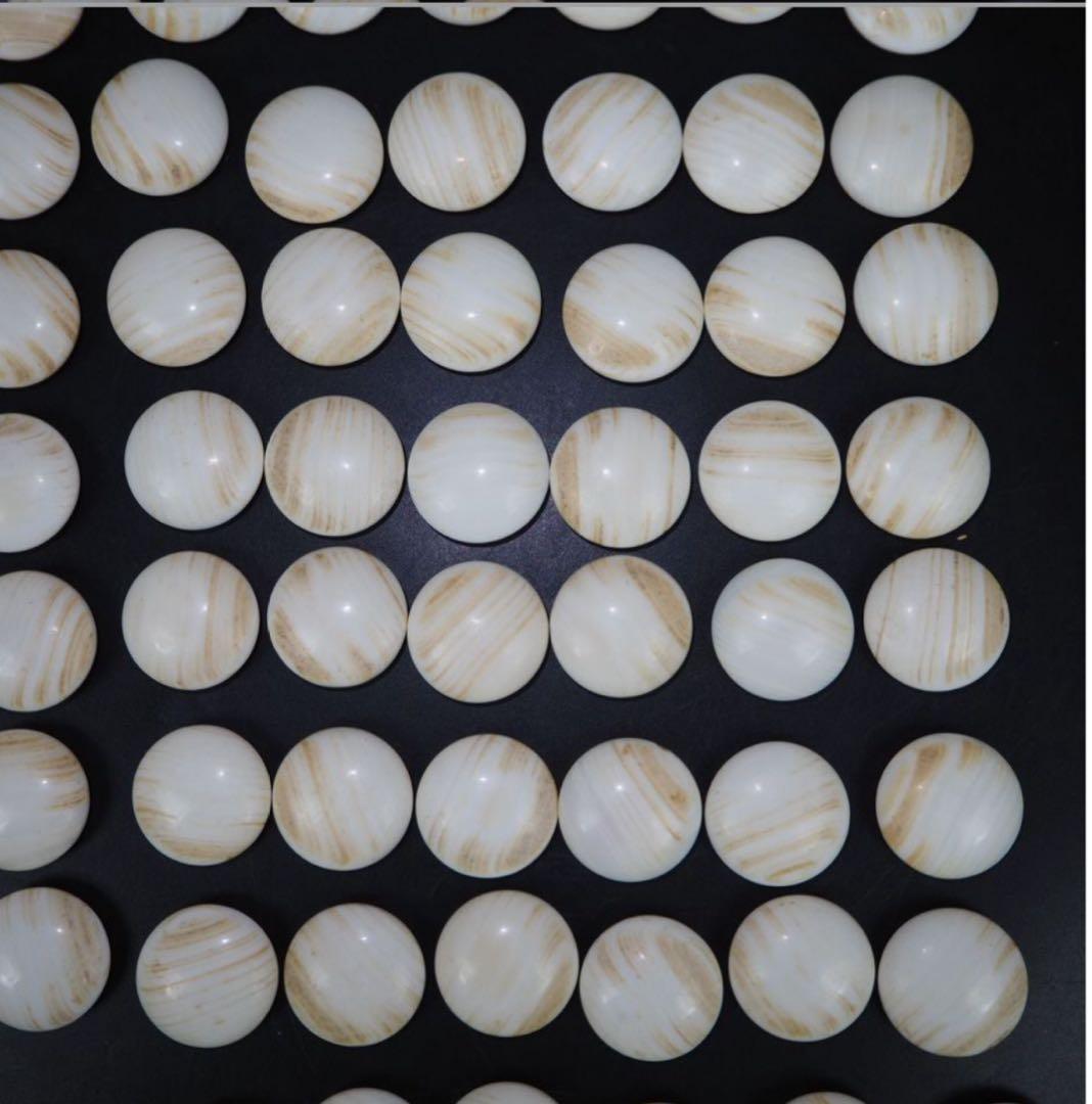 送料無料　日向特産　日向スワブデ蛤碁石31号・碁笥セット　旧家蔵出