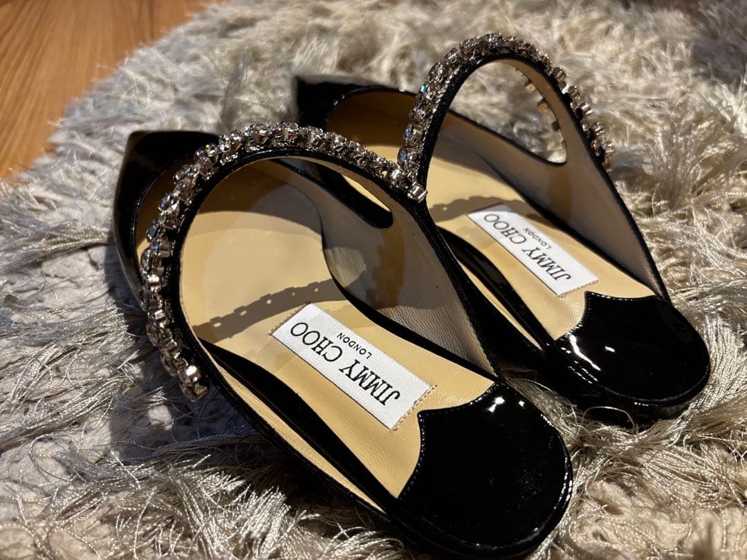たこやき様　新品❤️Jimmy Choo 34 ブラック BING FLAT
