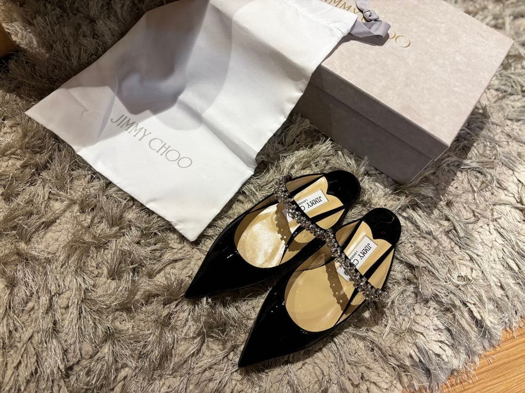 たこやき様　新品❤️Jimmy Choo 34 ブラック BING FLAT