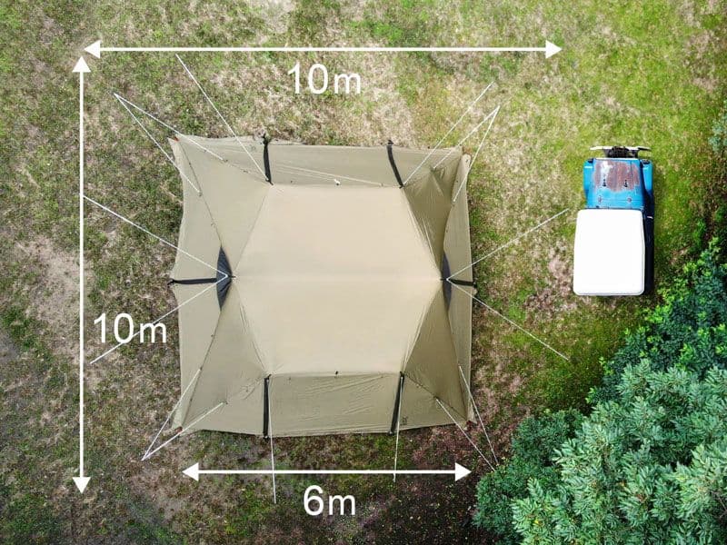DOD ロクロクベース2 6×6BASE2 ブラウン
