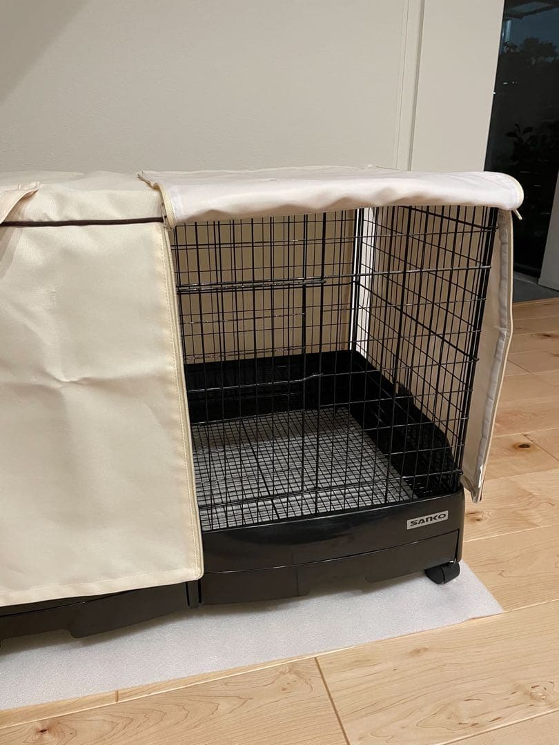 ブラックケージ 引き出し式トレー付き