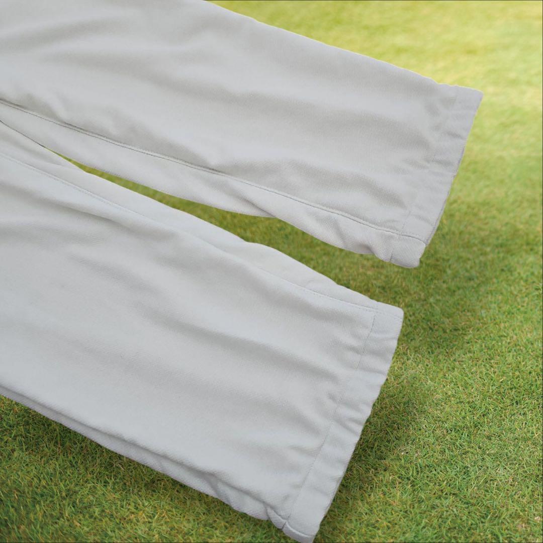 防寒　蓄熱　裏起毛　パーリーゲイツ　パンツ　M〜L相当　白　ホワイト　ワッペン