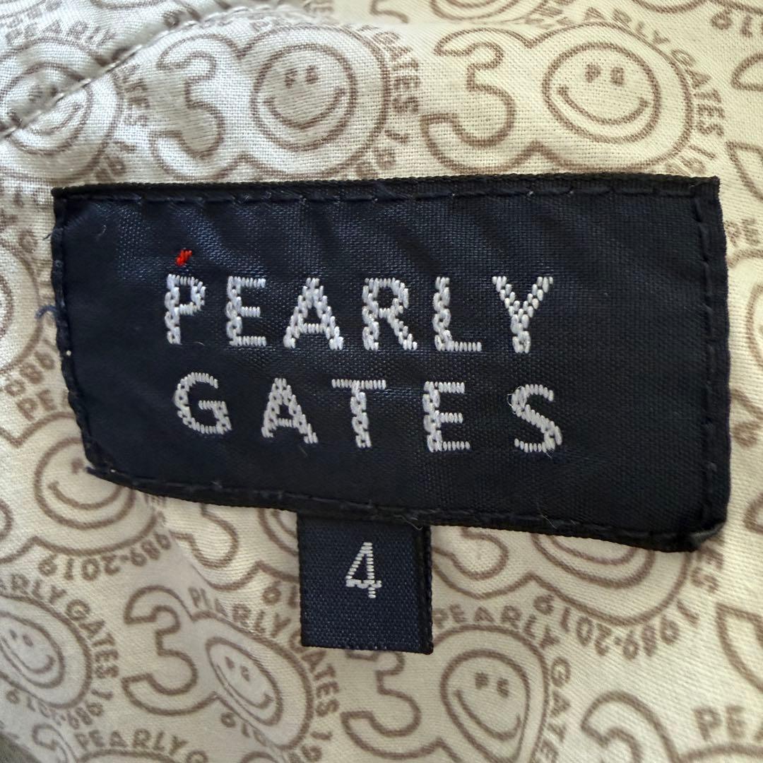 防寒　蓄熱　裏起毛　パーリーゲイツ　パンツ　M〜L相当　白　ホワイト　ワッペン