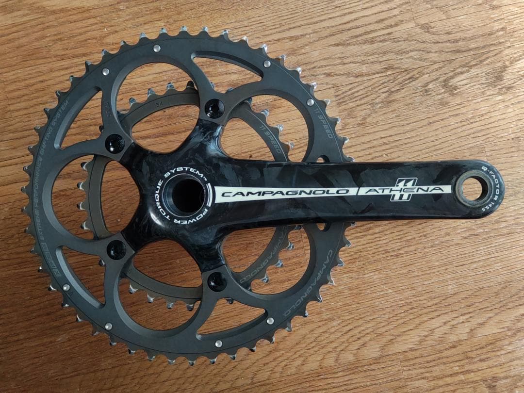Campagnolo Athena カーボンクランク 165mm 50/34T