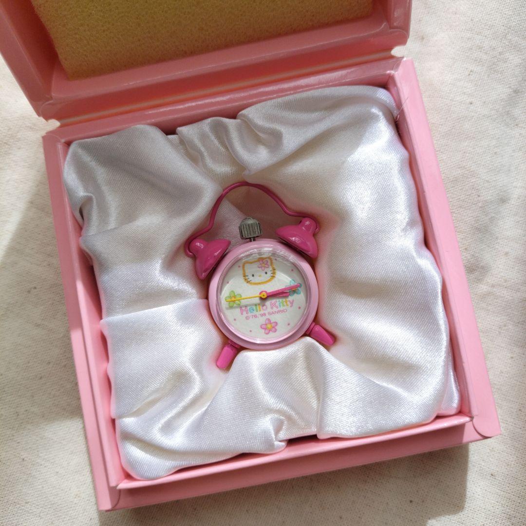 ハローキティ　ミニクロック　置時計　激レア　平成レトロ　サンリオ　Kitty