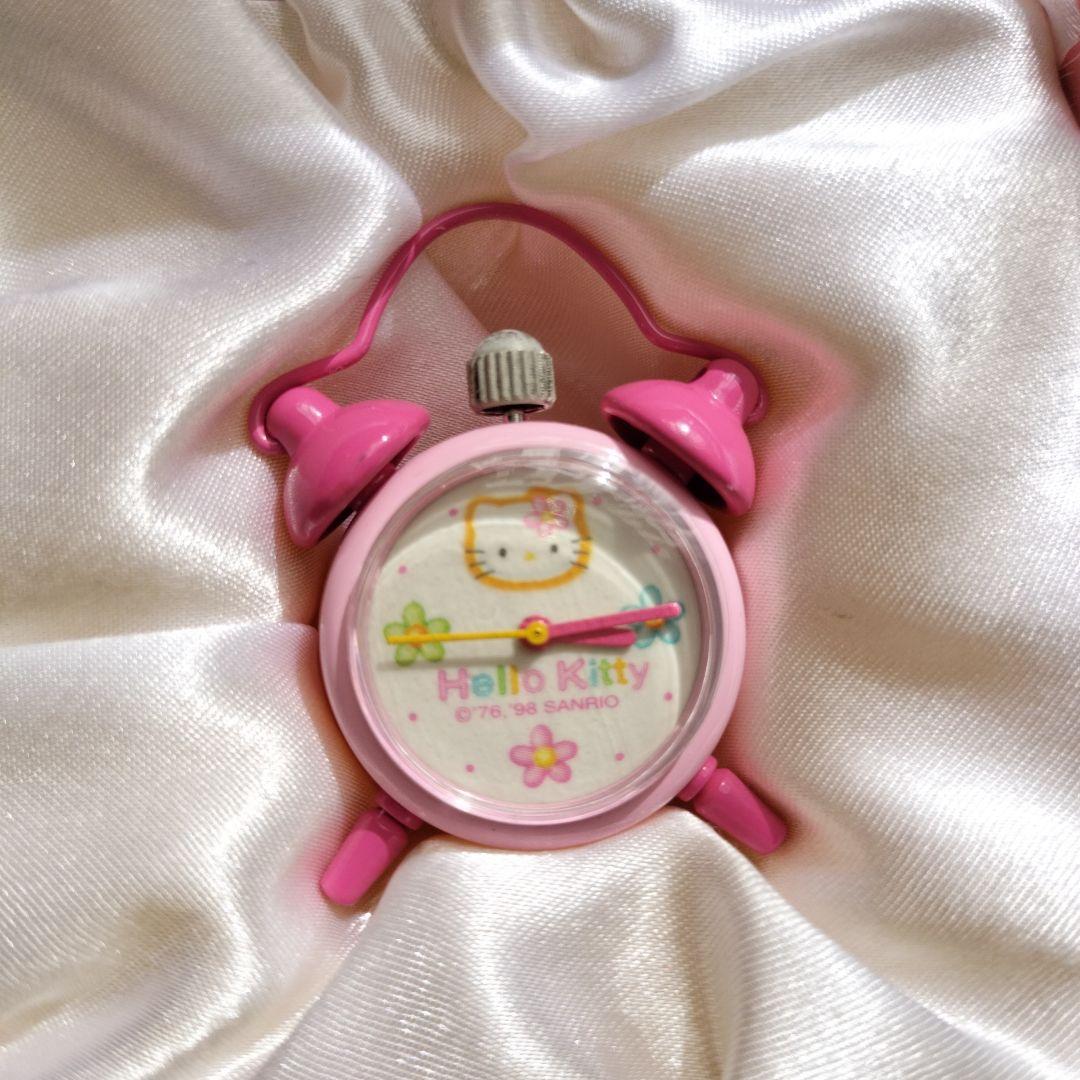 ハローキティ　ミニクロック　置時計　激レア　平成レトロ　サンリオ　Kitty