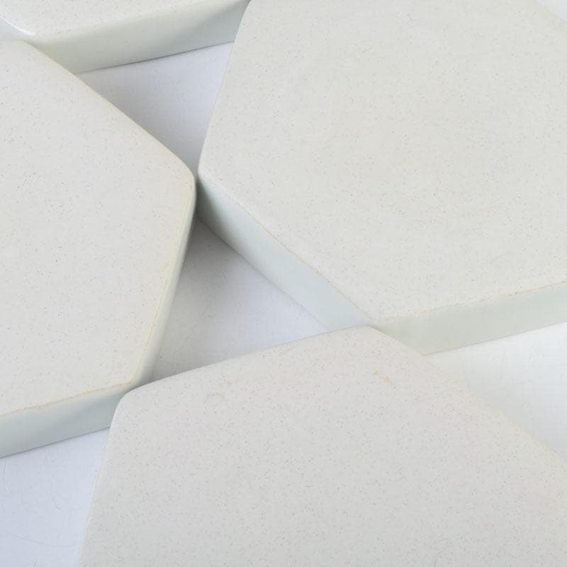 和食器　茶懐石　倶門窯　瀧田項一作　上絵六角皿揃　六客　共箱　M　9886