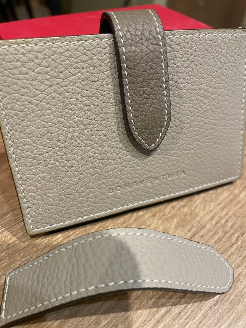 BONAVENTURA グレー レザー 名刺入れ