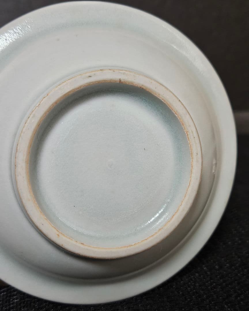 【李朝コレクター放出品❗03.】李朝白磁　分院手　兜皿　小皿　時代産地不明❗
