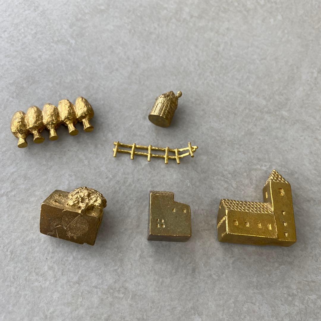 穀雨 / 真鍮のオブジェ / 長南芳子　小さな木々 羊飼いの納屋