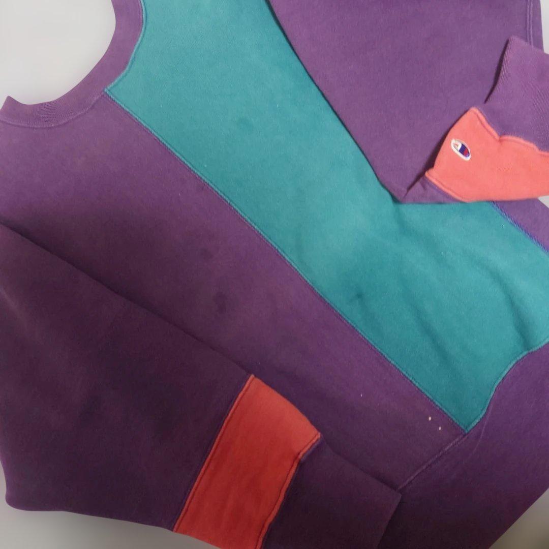 チャンピオン リバースウィーブ 90s アメリカ製 クレイジーパターン マルチ