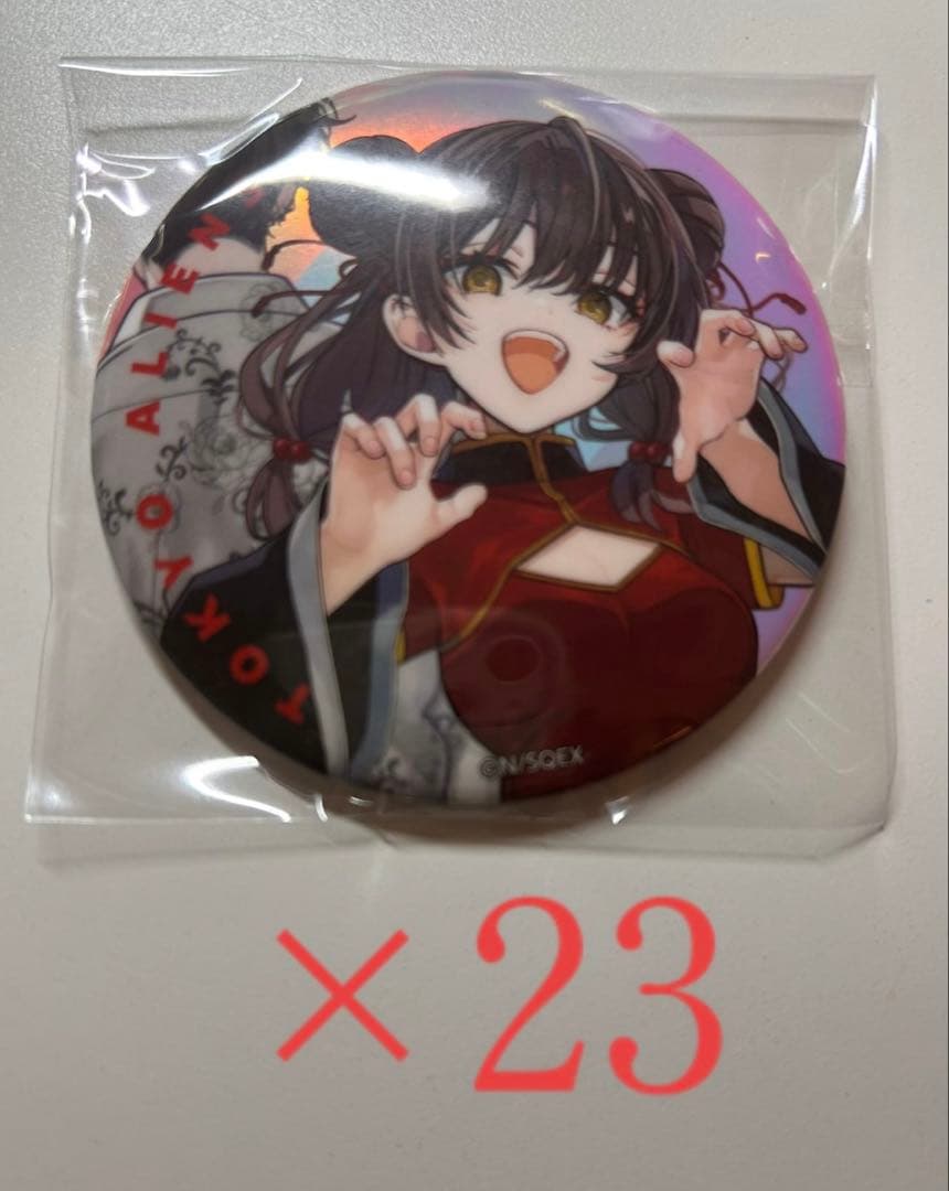 東京エイリアンズ　オーロラ缶バッジ　明明