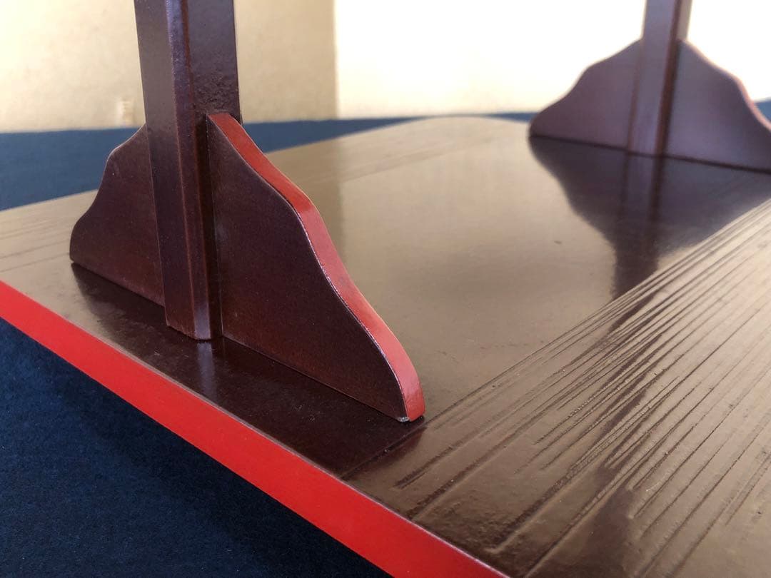 《R》茶道具 溜塗 小四方棚 組立式 元箱　260126く1