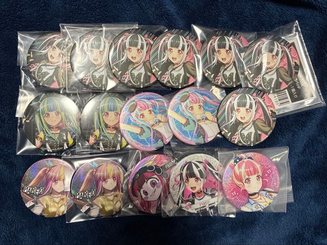 バンドリ　パレオ　ライブ　缶バッジ　セット　8th ラウクレ　overkill