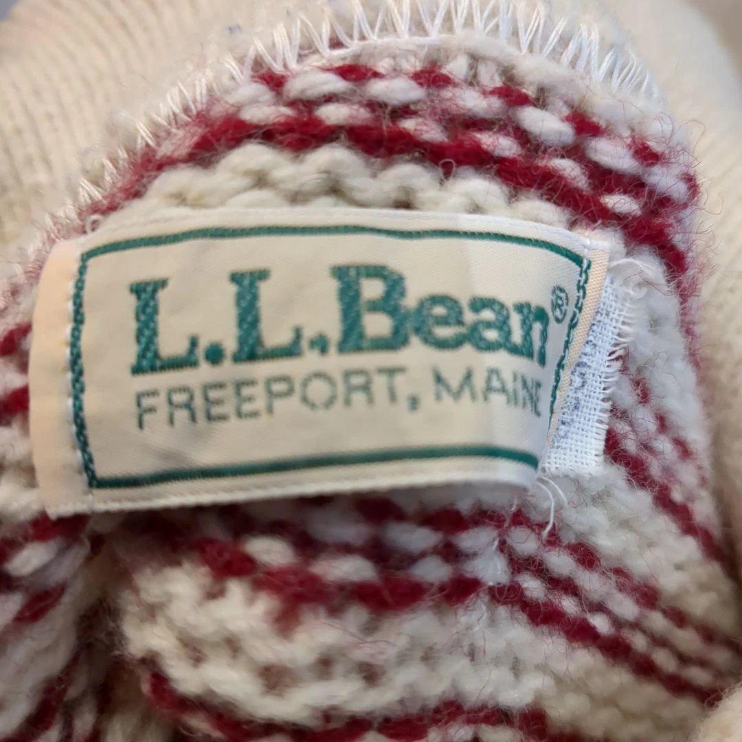 バ*ン様 70年代 ヴィンテージ　エルエルビーン　ボーダー襟付きニット　希少