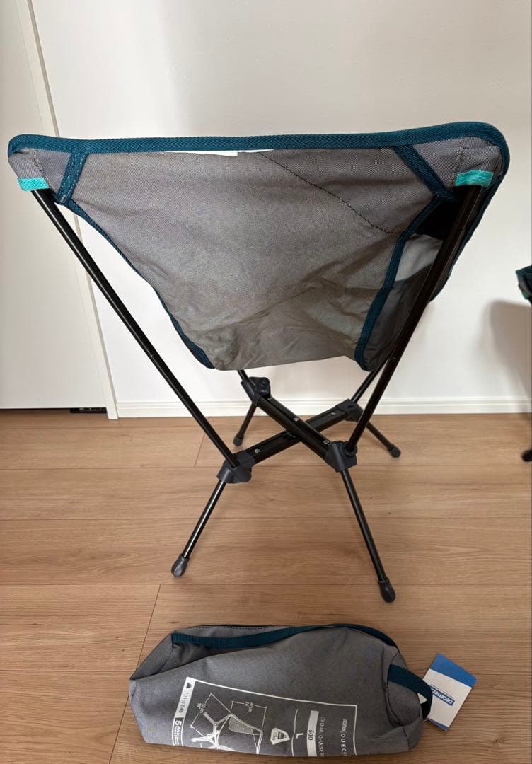 美品2脚 QUECHUA (ケシュア) 折りたたみ式 ローチェア コンパクト