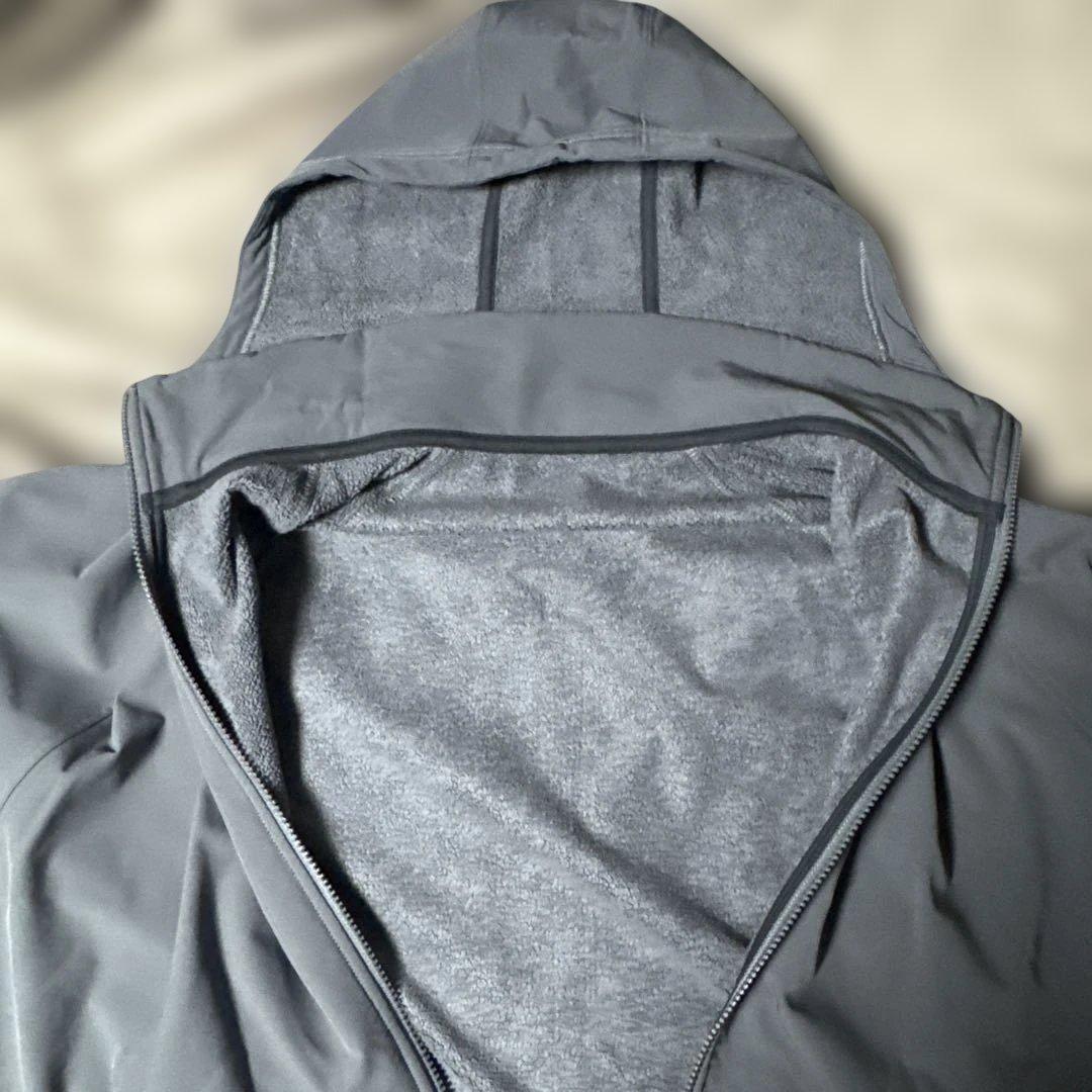 BRIEFING フルジッパー フード付きジャケット グレー