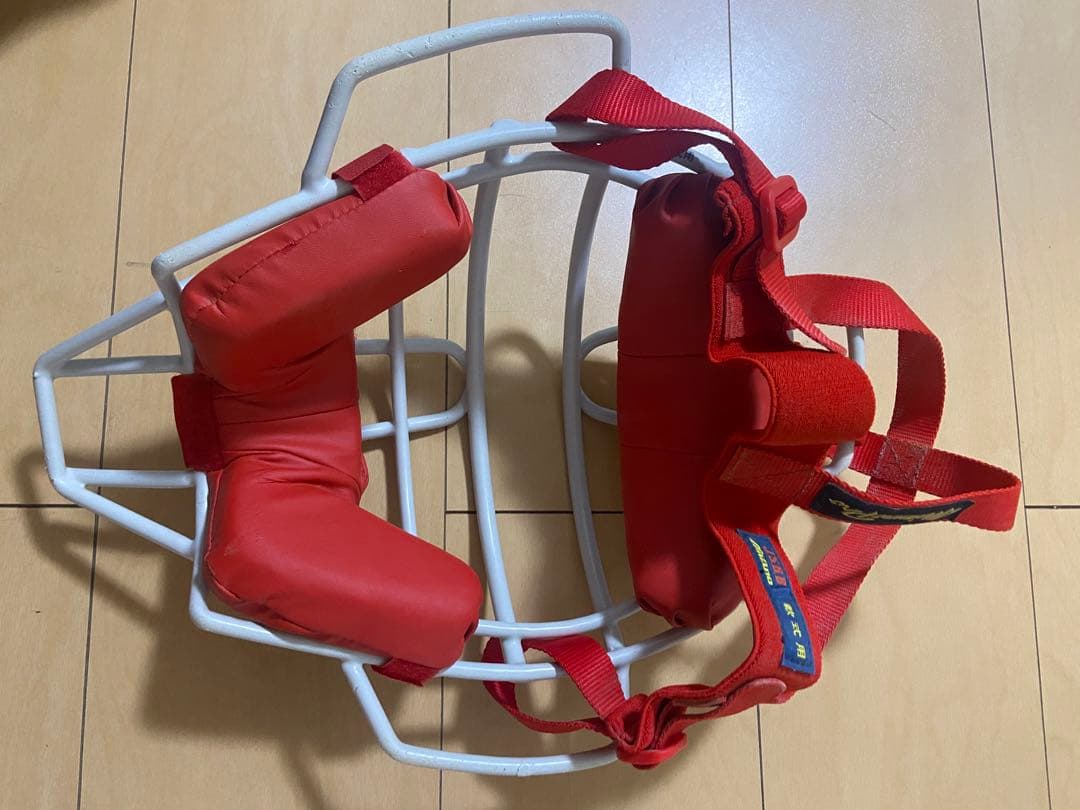 【夏キャンペーン大幅値下げ中】Mizuno キャッチャー防具フルセット　レッド