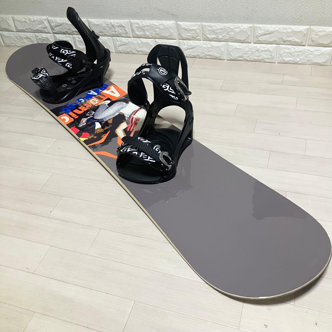 【良品】バック付/Atomic TRIARCアトミックスノーボードセットバインL
