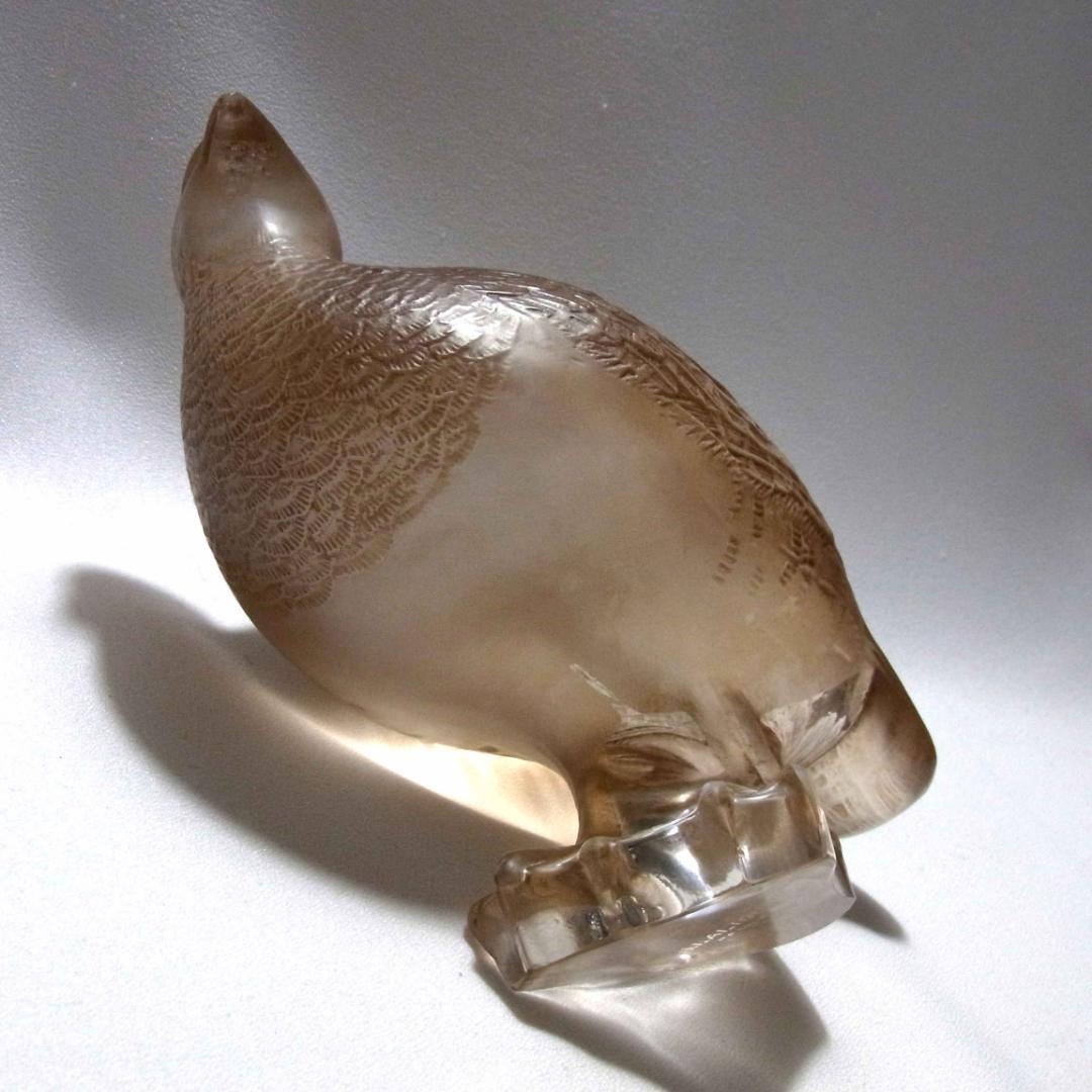 ルネ・ラリック R. Lalique うずら Perdrix Inquiete