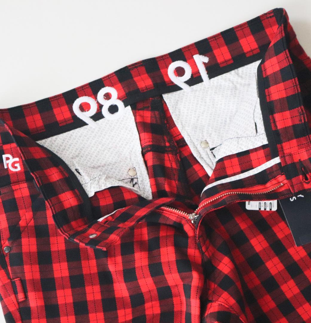 新品【パーリーゲイツ】ロゴ刺繍 ハイパーストレッチ ゴルフパンツ 4(w78 )