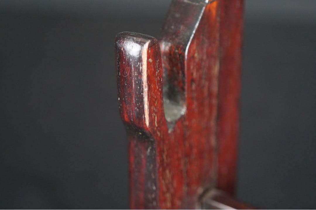 唐木花梨 唐草花透かし 二振掛用 刀掛け 武具 刀装具