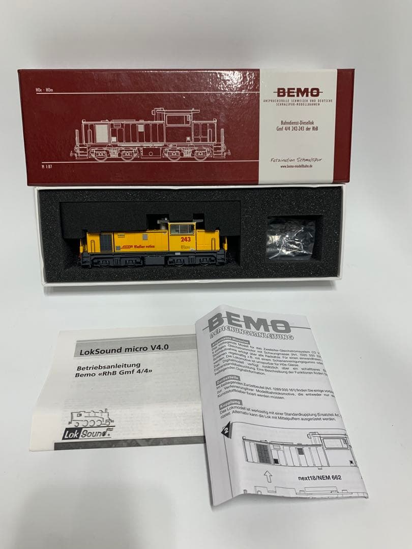 Bemo 1389 RhB Gmf 4/4 243 ディーゼル機関車 HOm