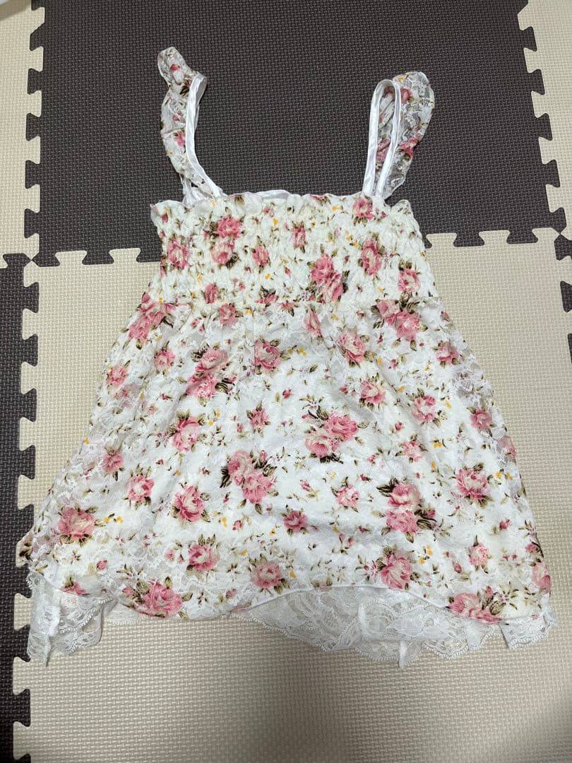 G*y様 LIZ LISA トップス　キャミソール　ホワイト　花柄　レース　リズ