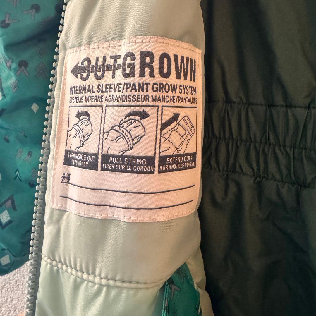 【A】Colombia スキーウェア XS 緑色/3T 青色　セット