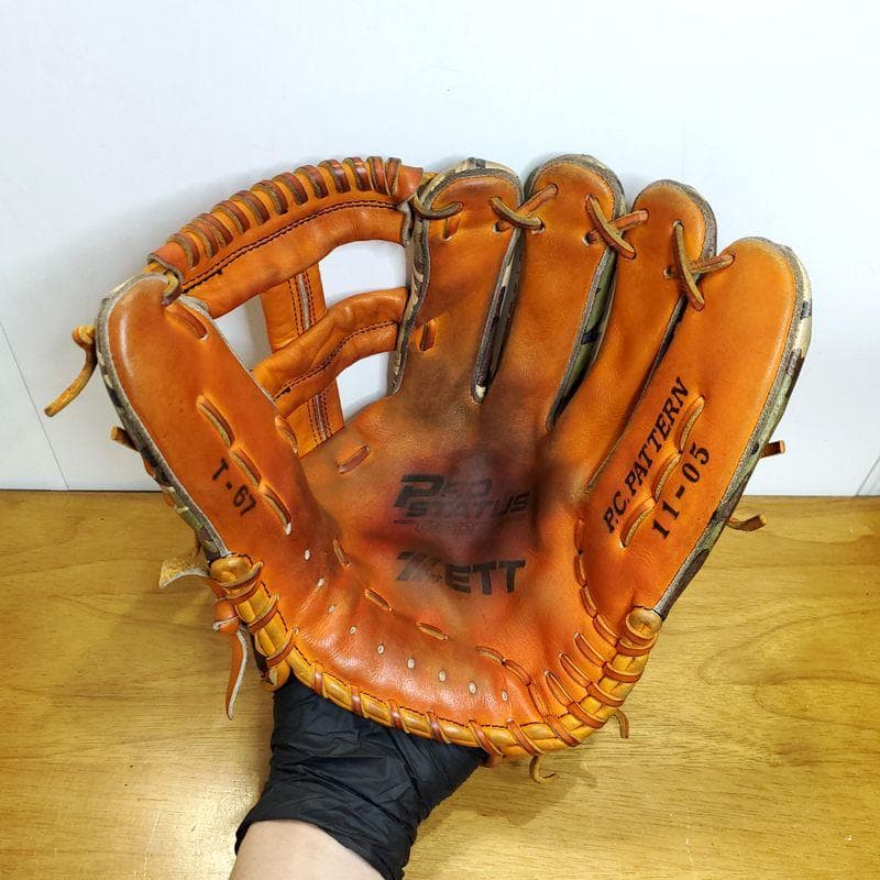 ZETT 支給品 ブラゼル 阪神 T-67 日本製 佐藤印 ゼット 硬式グローブ