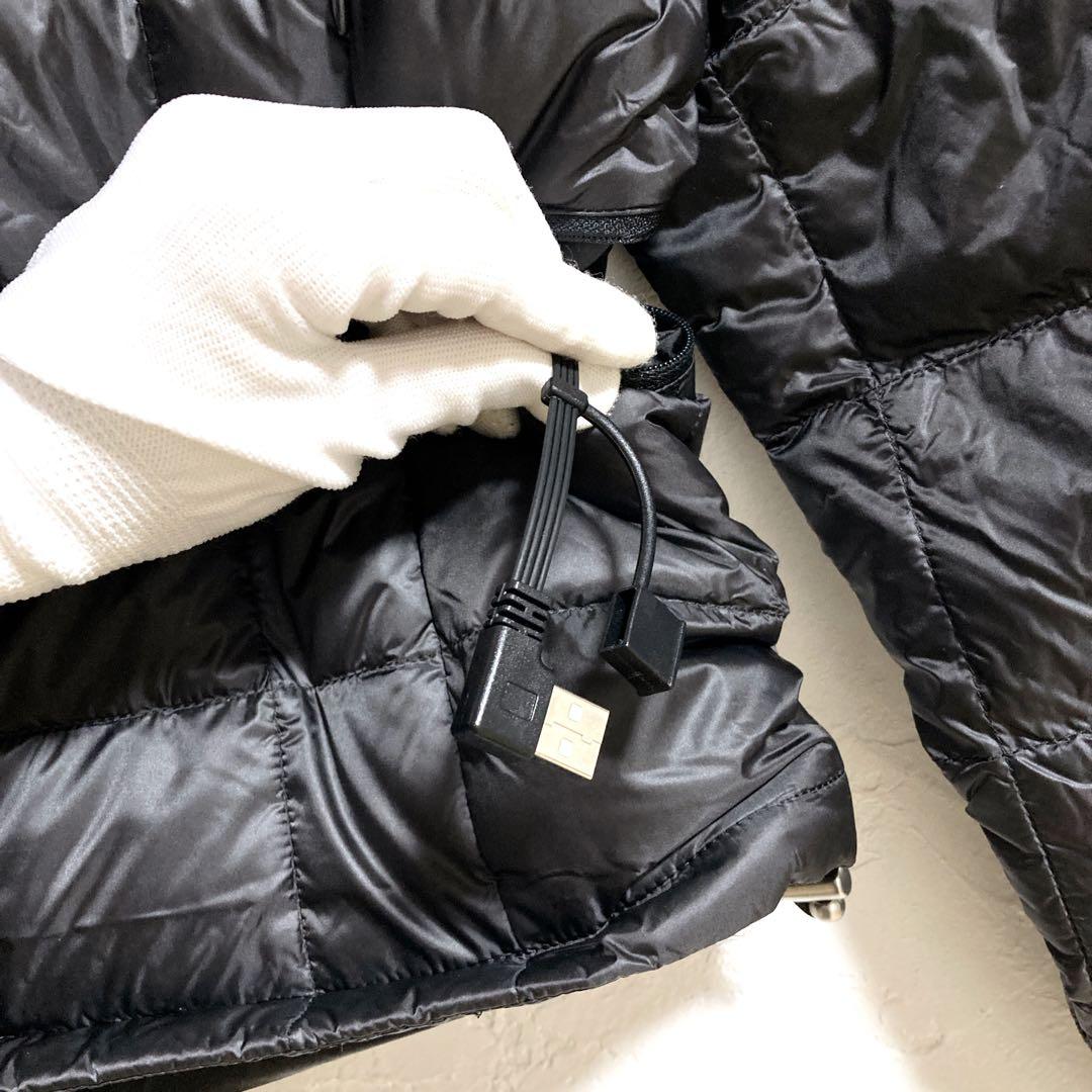 【新品タグ 】TAION EXTRA ダウン 電熱　3way M ブラック