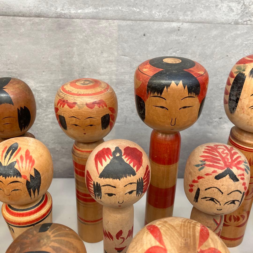 昭和レトロ こけし 小芥子 26体セット セット売り まとめ売り 木製 伝統工芸