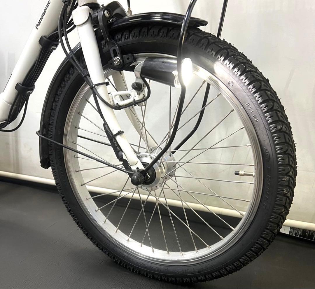 1年保証 送料無料　新型　パナソニック　20インチ　白色　電動アシスト自転車