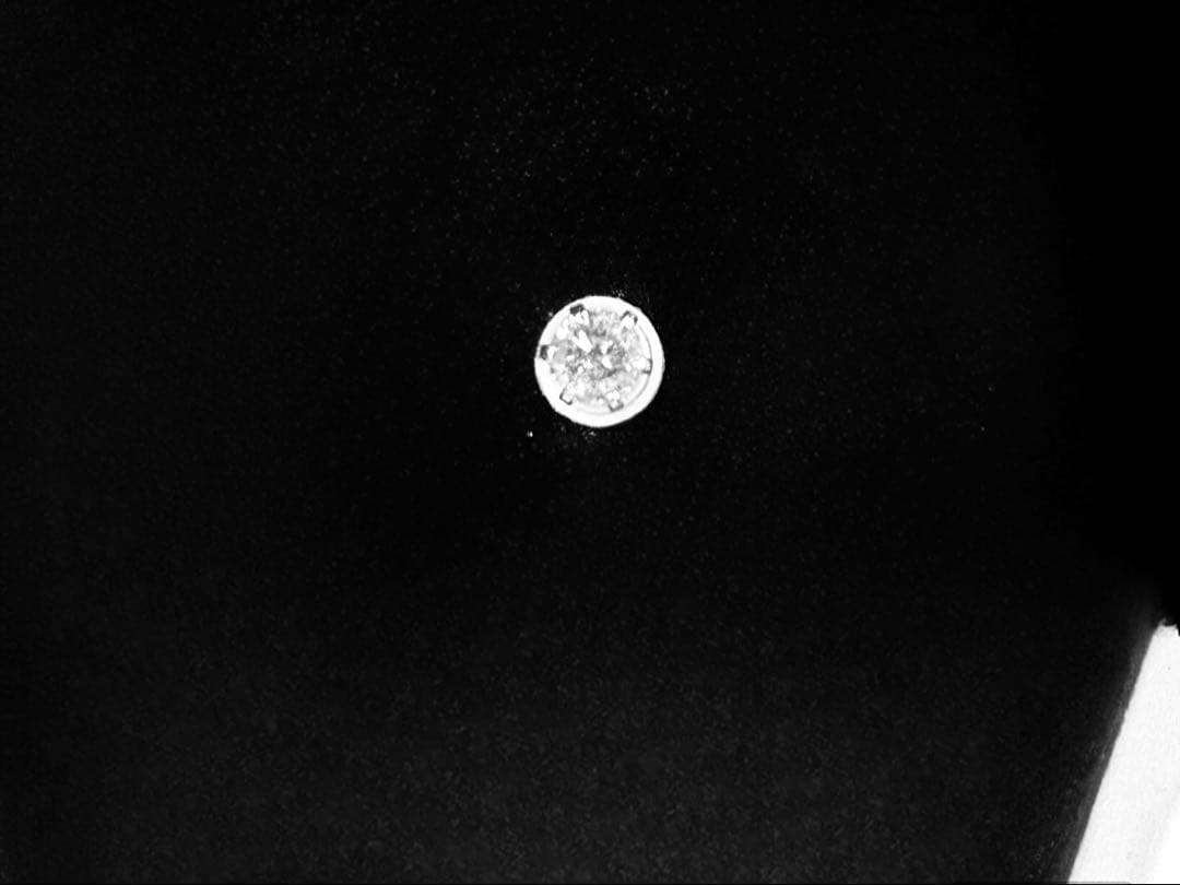 ダイヤモンドピアス(片耳用) 0.25ct 4mm 鑑定書付き