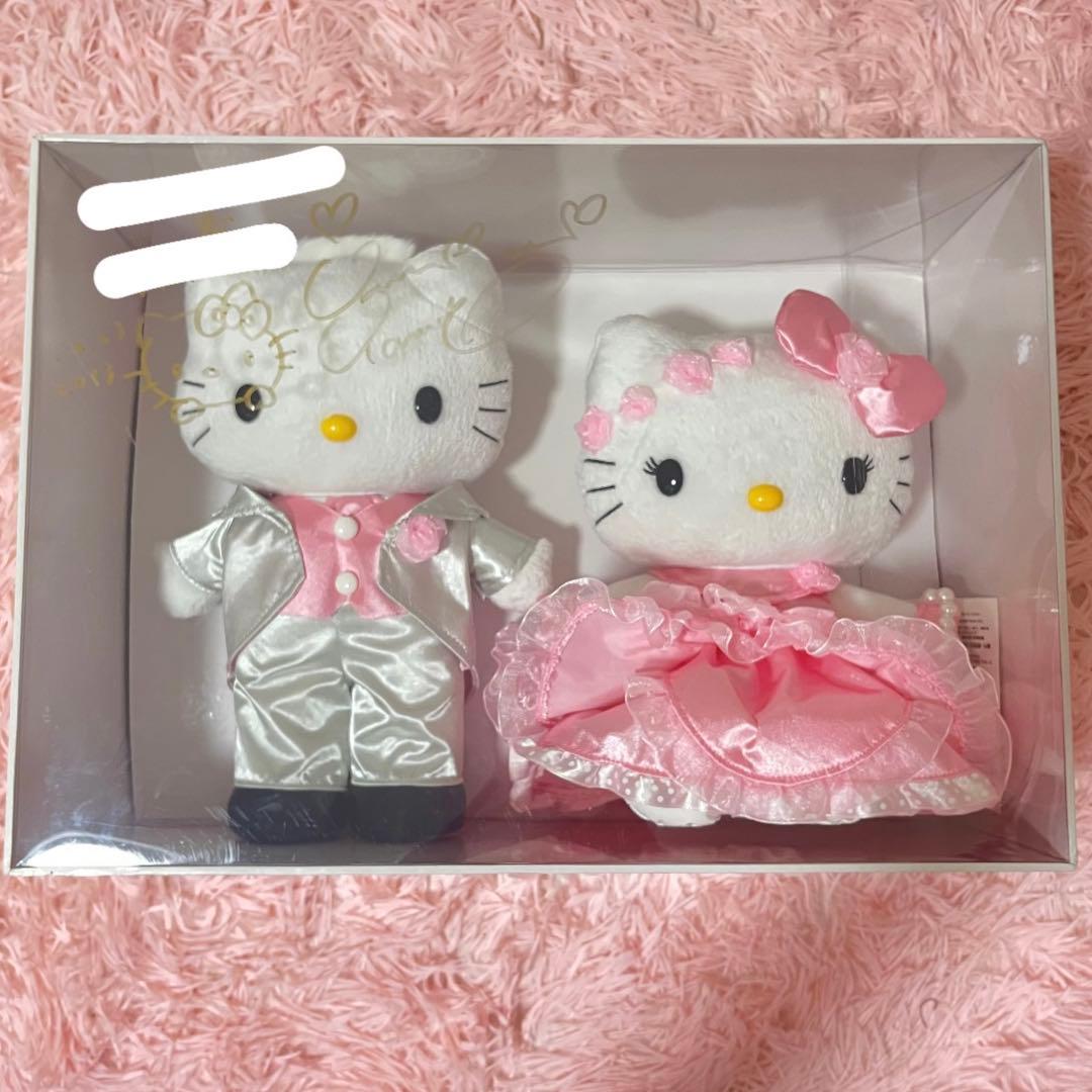 ハローキティ＆ダニエル ウェディング ぬいぐるみ 山口裕子さんの自筆サイン入り