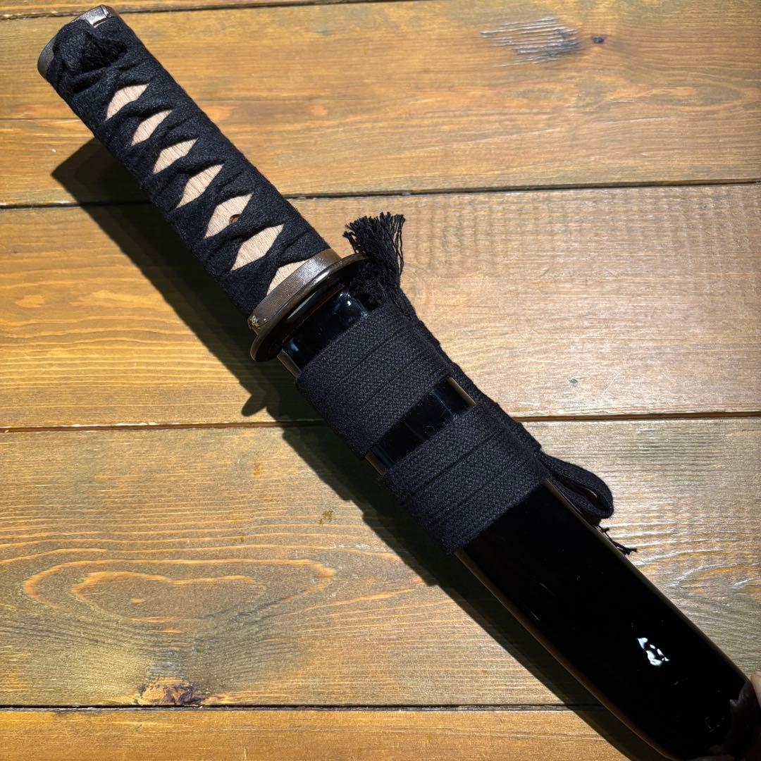 日本刀残欠クラフトナイフNo.72 備州長船住近景 拵 裏銘あり