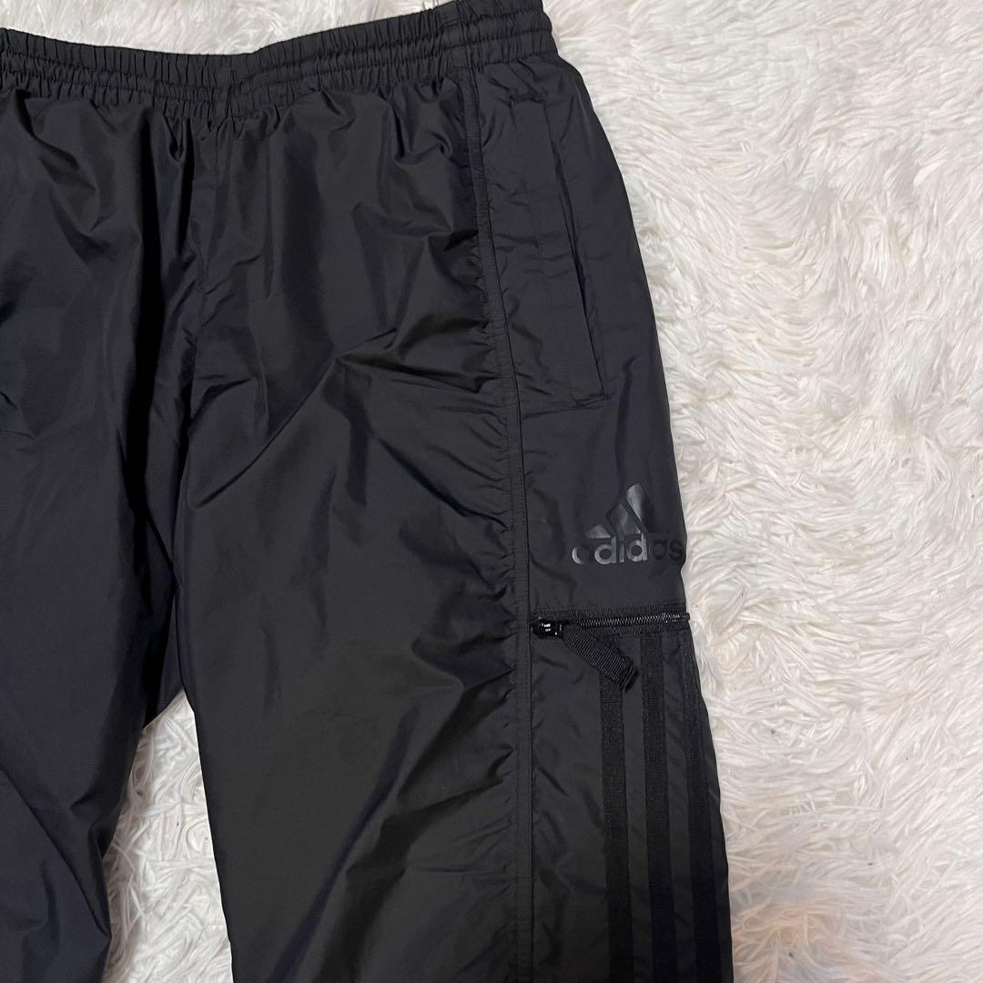 adidas アディダスウインドブレーカーセットアップ　ブラック 黒